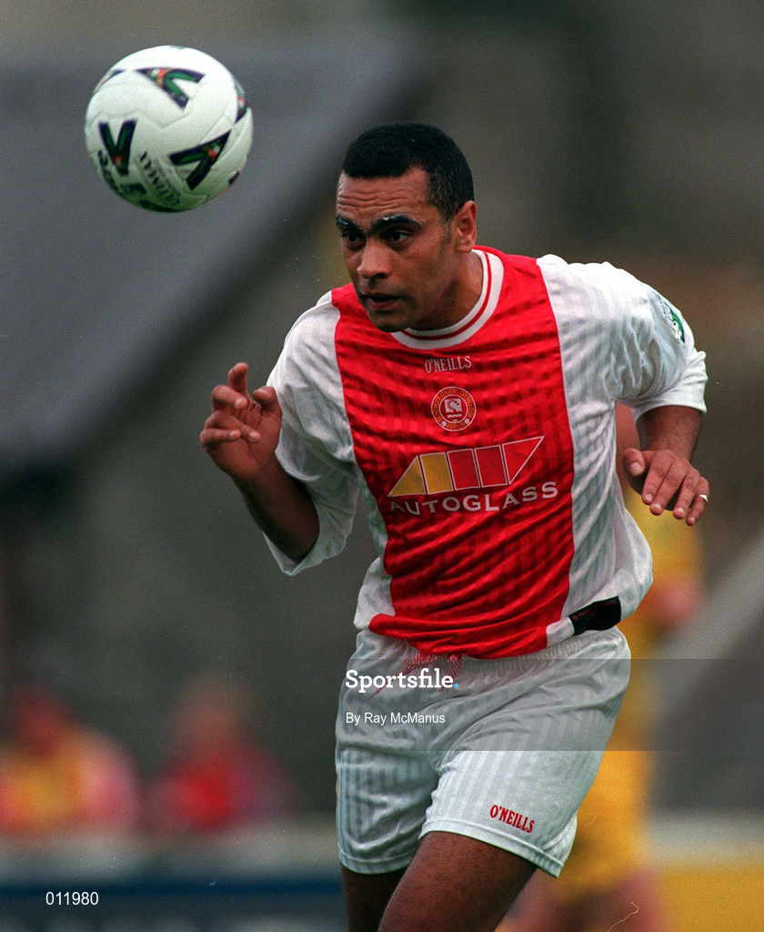 18 July 1998; Paul Osam of St. Patrick's Athletic during the Club Friendly between St. Patrick's Athletic and Norwich City at Richmond Park in Dublin. Photo by Ray McManus/Sportsfile