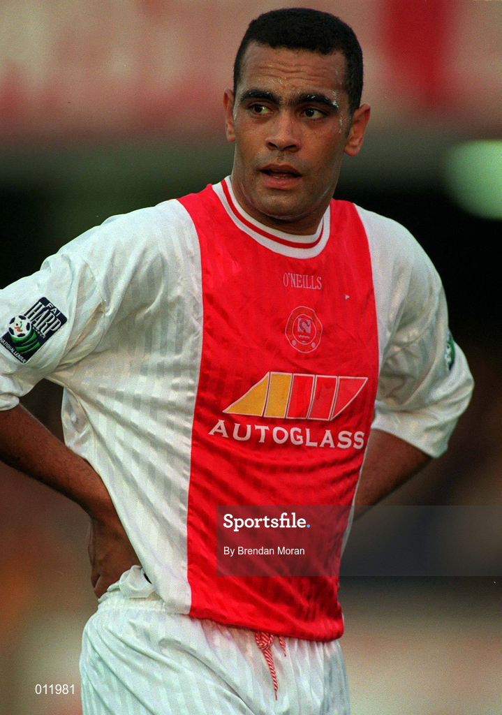 18 July 1998; Paul Osam of St. Patrick's Athletic during the Club Friendly between St. Patrick's Athletic and Norwich City at Richmond Park in Dublin. Photo by Brendan Moran/Sportsfile