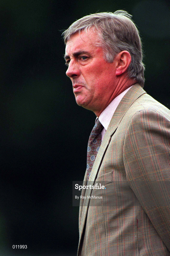 18 July 1998; St. Patrick's Athletic manager Pete Mahon during the Club Friendly between St. Patrick's Athletic and Norwich City at Richmond Park in Dublin. Photo by Ray McManus/Sportsfile