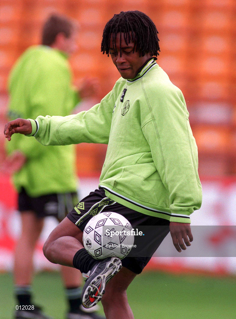 28 July 1998; Reggie Blinker during a Celtic Training Session at Tolka Park in Dublin. Photo by Matt Browne/Sportsfile