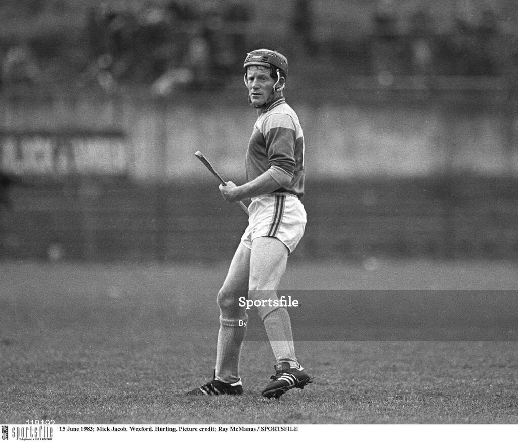 15 June 1983; Mick Jacob, Wexford. Hurling. Picture credit; Ray McManus / SPORTSFILE