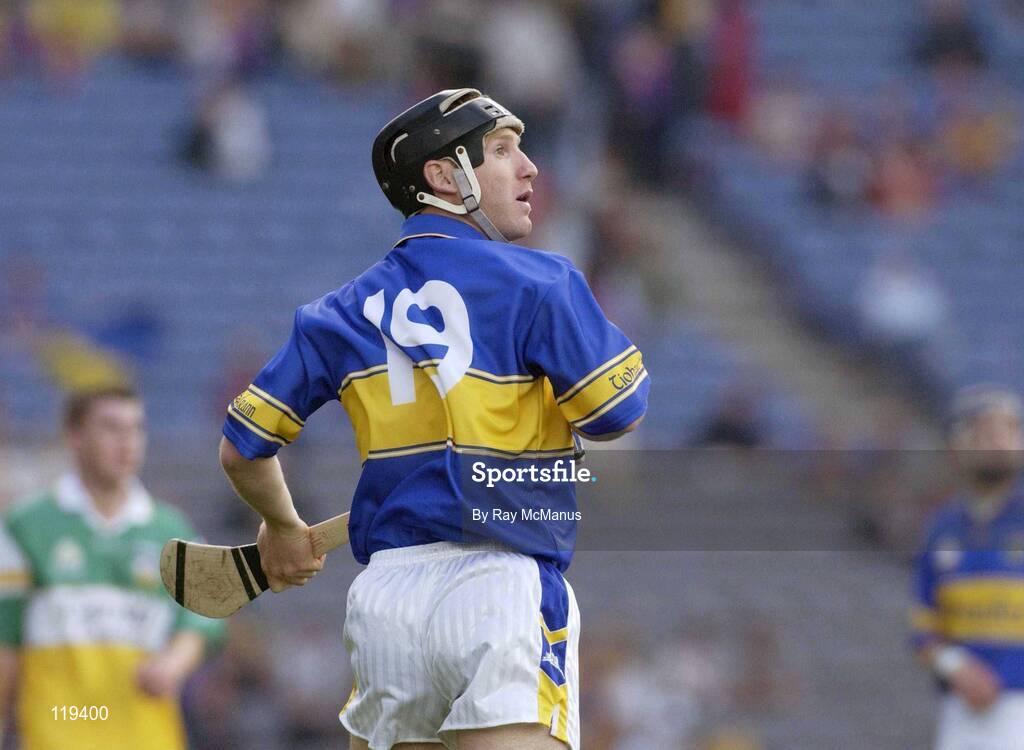 27 July 2003; Denis Byrne of Tipperary during the Guinness All-Ireland Senior Hurling Championship Quarter Final match between Offaly and Tipperary at Croke Park in Dublin. Photo by Ray McManus/Sportsfile