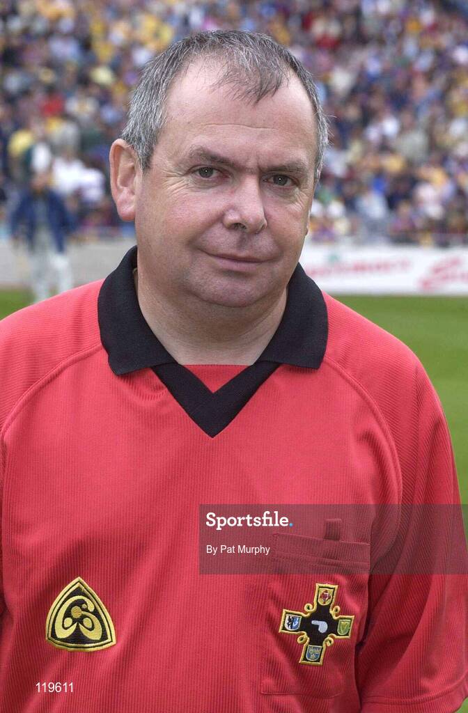 27 July 2003; Linesman Aodhan MacSuibhne during the Guinness All-Ireland Senior Hurling Championship Quarter Final match between Offaly and Tipperary at Croke Park in Dublin. Photo by Pat Murphy / Sportsfile
