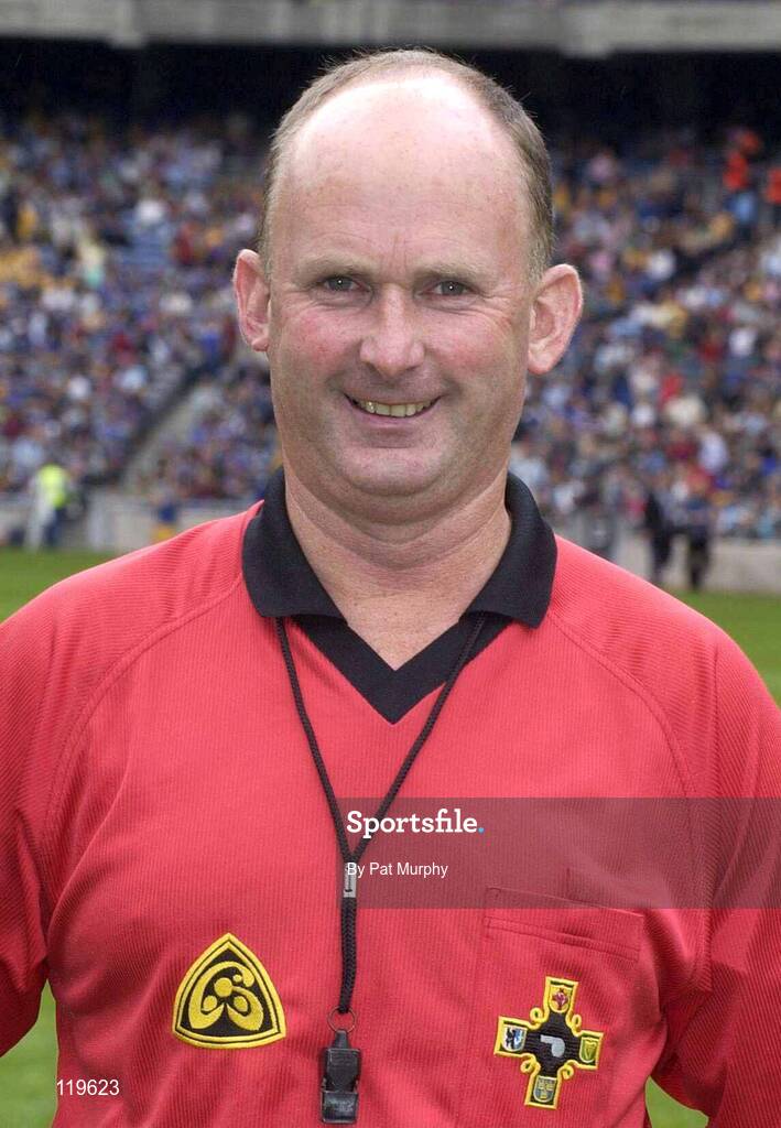 27 July 2003; Referee Ger Harrington during the Guinness All-Ireland Senior Hurling Championship Quarter Final match between Offaly and Tipperary at Croke Park in Dublin. Photo by Pat Murphy / Sportsfile