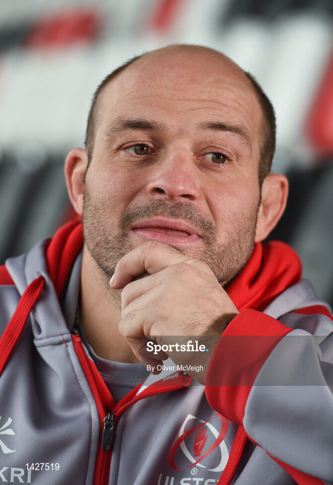 6 December 2017; Rory Best during an Ulster Rugby press conference at Kingspan Stadium in Belfast. Photo by Oliver McVeigh/Sportsfile