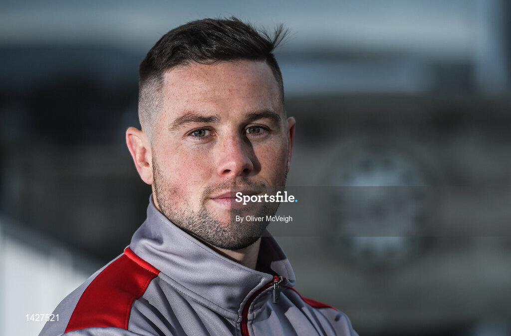 6 December 2017; John Cooney during an Ulster Rugby press conference at Kingspan Stadium in Belfast. Photo by Oliver McVeigh/Sportsfile