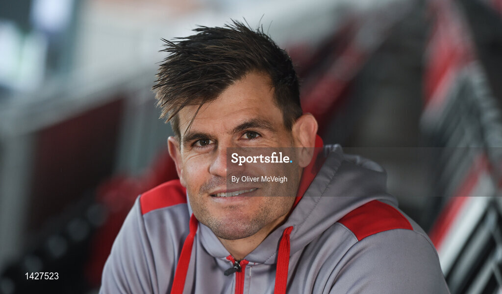 6 December 2017; Louis Ludik during an Ulster Rugby press conference at Kingspan Stadium in Belfast. Photo by Oliver McVeigh/Sportsfile