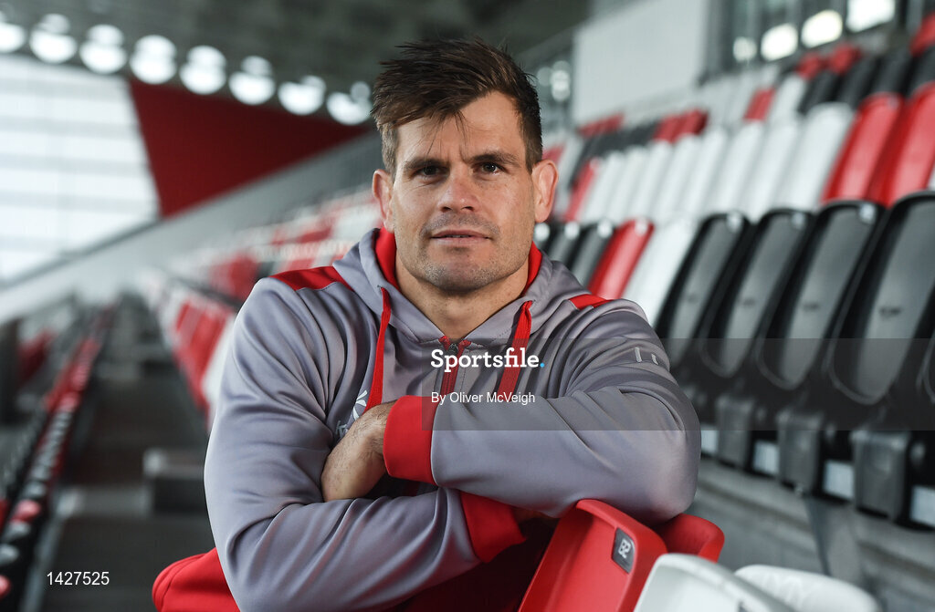 6 December 2017; Louis Ludik during an Ulster Rugby press conference at Kingspan Stadium in Belfast. Photo by Oliver McVeigh/Sportsfile