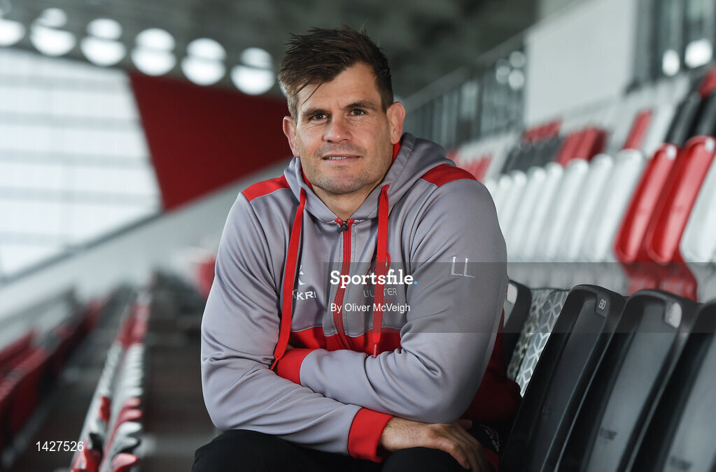 6 December 2017; Louis Ludik during an Ulster Rugby press conference at Kingspan Stadium in Belfast. Photo by Oliver McVeigh/Sportsfile