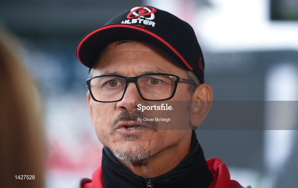6 December 2017; Ulster Director of Rugby Les Kiss during an Ulster Rugby press conference at Kingspan Stadium in Belfast. Photo by Oliver McVeigh/Sportsfile