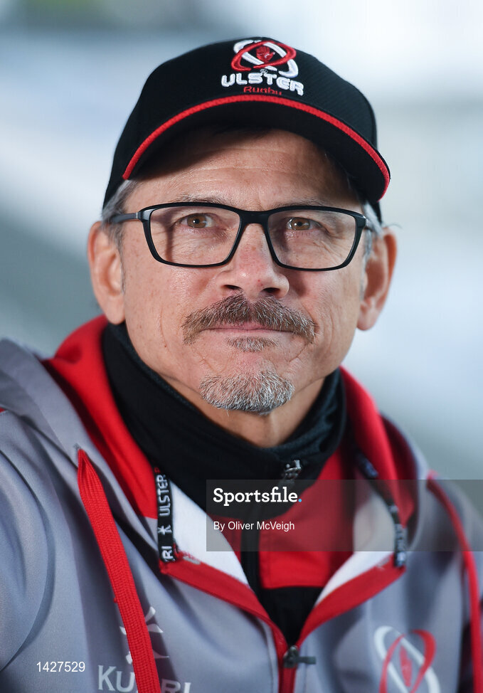 6 December 2017; Ulster Director of Rugby Les Kiss during an Ulster Rugby press conference at Kingspan Stadium in Belfast. Photo by Oliver McVeigh/Sportsfile
