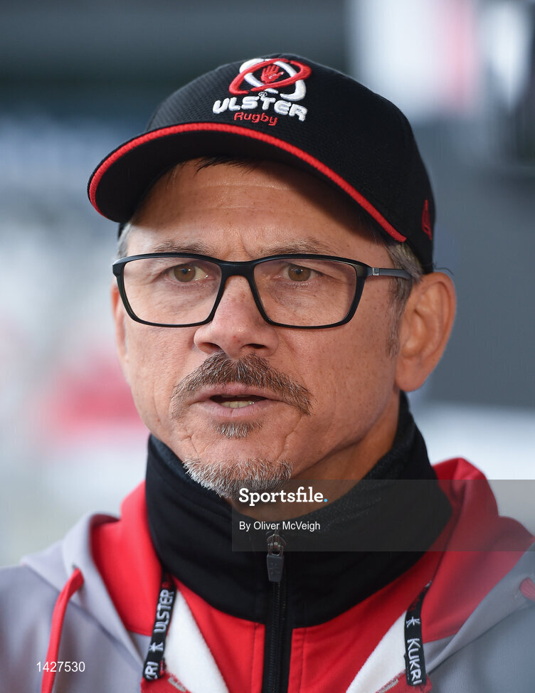 6 December 2017; Ulster Director of Rugby Les Kiss during an Ulster Rugby press conference at Kingspan Stadium in Belfast. Photo by Oliver McVeigh/Sportsfile
