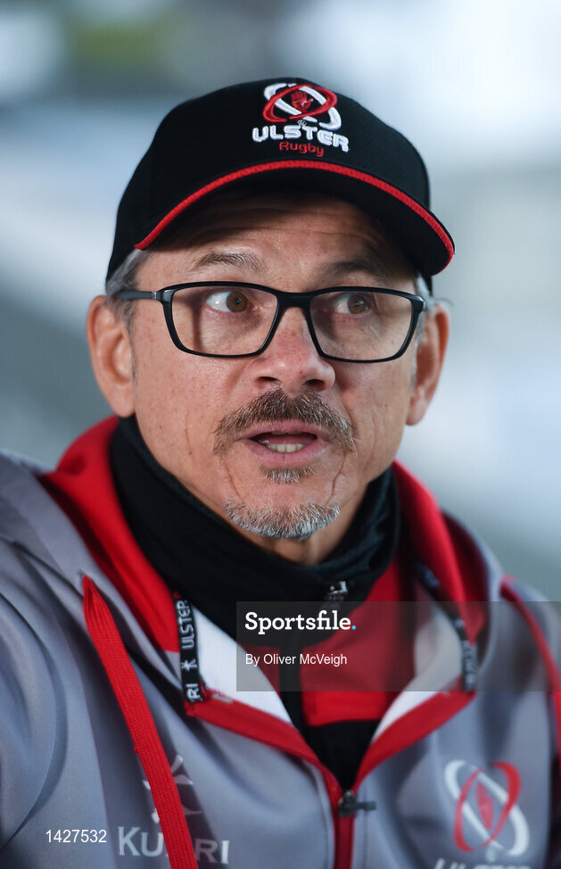 6 December 2017; Ulster Director of Rugby Les Kiss during an Ulster Rugby press conference at Kingspan Stadium in Belfast. Photo by Oliver McVeigh/Sportsfile