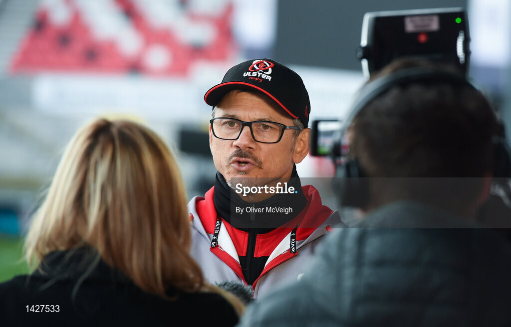 6 December 2017; Ulster Director of Rugby Les Kiss during an Ulster Rugby press conference at Kingspan Stadium in Belfast. Photo by Oliver McVeigh/Sportsfile