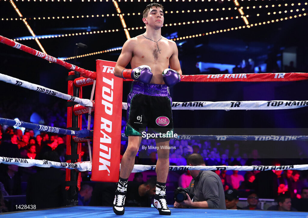 9 December 2017; Michael Conlan ahead of his featherweight bout against Luis Fernando Molina at The Theater at Madison Square Garden in New York, USA. Photo by Mikey Williams/Top Rank/Sportsfile