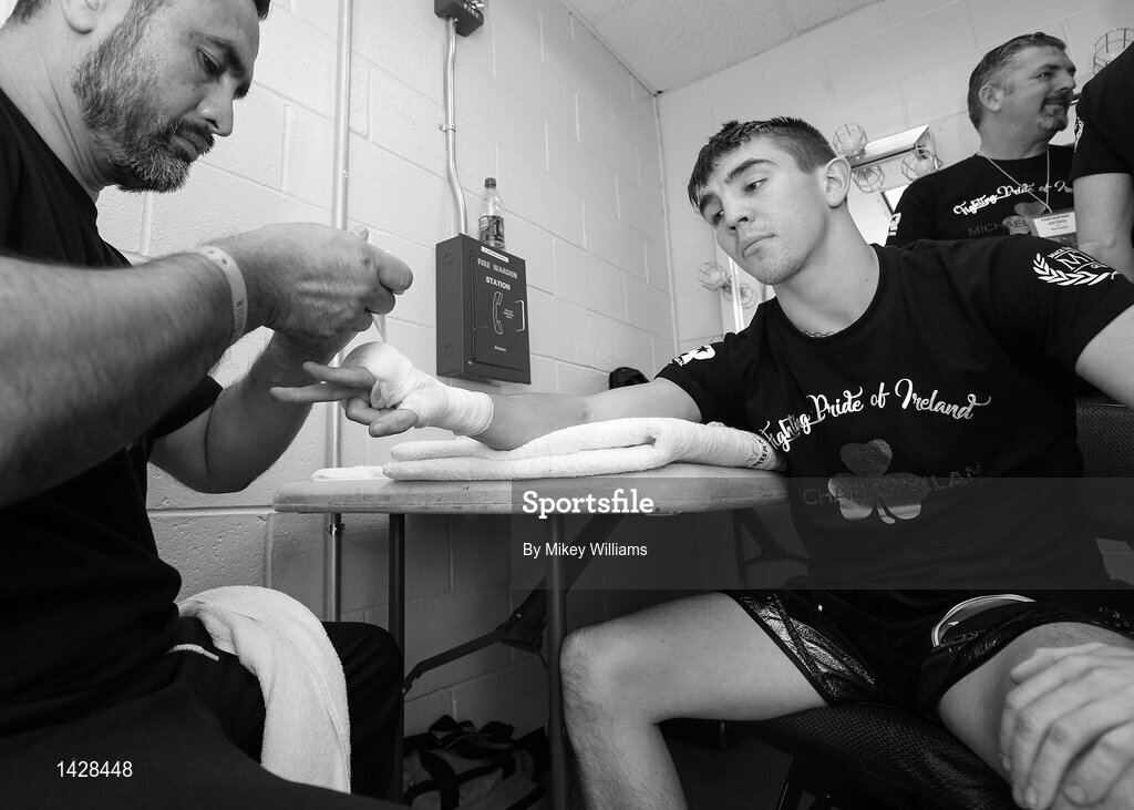 9 December 2017; Michael Conlan ahead of his featherweight bout against Luis Fernando Molina at The Theater at Madison Square Garden in New York, USA. Photo by Mikey Williams/Top Rank/Sportsfile