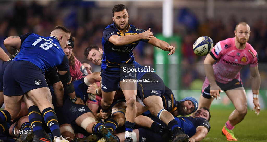 16 December 2017; Jamison Gibson-Park of Leinster during the European Rugby Champions Cup Pool 3 Round 4 match between Leinster and Exeter Chiefs at the Aviva Stadium in Dublin. Photo by Stephen McCarthy/Sportsfile