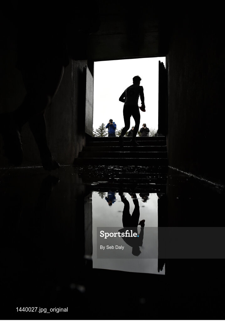 21 January 2018; Rob Hennelly of Mayo makes his way to the pitch prior to the Connacht FBD League Round 5 match between Sligo and Mayo at James Stephen's Park in Ballina, Co Mayo. Photo by Seb Daly/Sportsfile