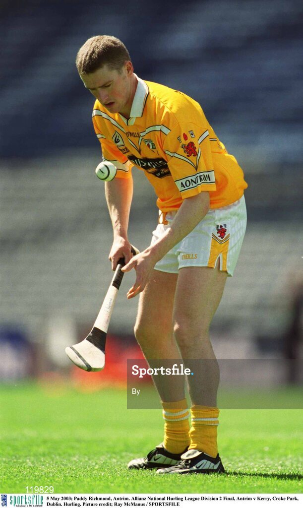 5 May 2003; Paddy Richmond, Antrim. Allianz National Hurling League Division 2 Final, Antrim v Kerry, Croke Park, Dublin. Hurling. Picture credit; Ray McManus / SPORTSFILE