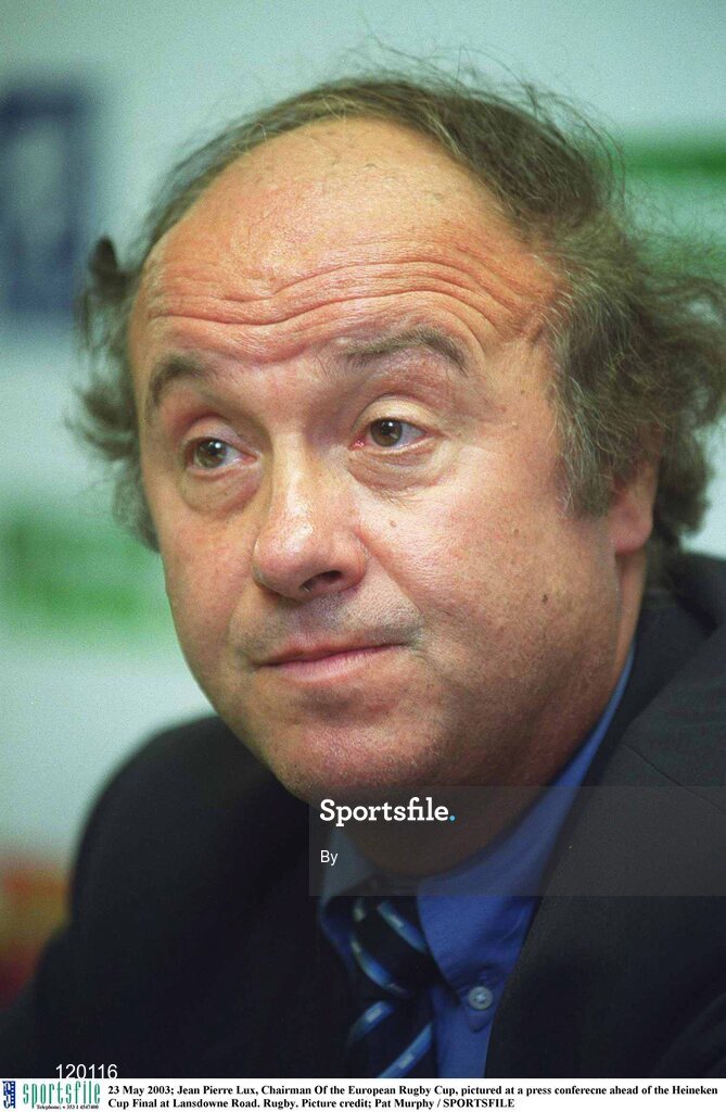 23 May 2003; Jean Pierre Lux, Chairman Of the European Rugby Cup, pictured at a press conferecne ahead of the Heineken Cup Final at Lansdowne Road. Rugby. Picture credit; Pat Murphy / SPORTSFILE
