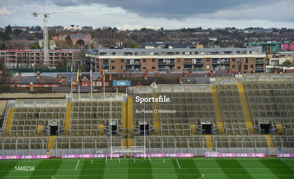 4 February 2018; A general view of Hill 16 before the AIB GAA Hurling All-Ireland Junior Club Championship Final match between Ardmore and Fethard St Mogue’s at Croke Park in Dublin. Photo by Piaras Ó Mídheach/Sportsfile