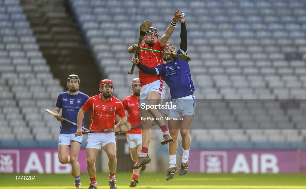 4 February 2018; Richard Waters of Fethard St Mogues in action against Michael Cronin of Ardmore during the AIB GAA Hurling All-Ireland Junior Club Championship Final match between Ardmore and Fethard St Mogue’s at Croke Park in Dublin. Photo by Piaras Ó Mídheach/Sportsfile