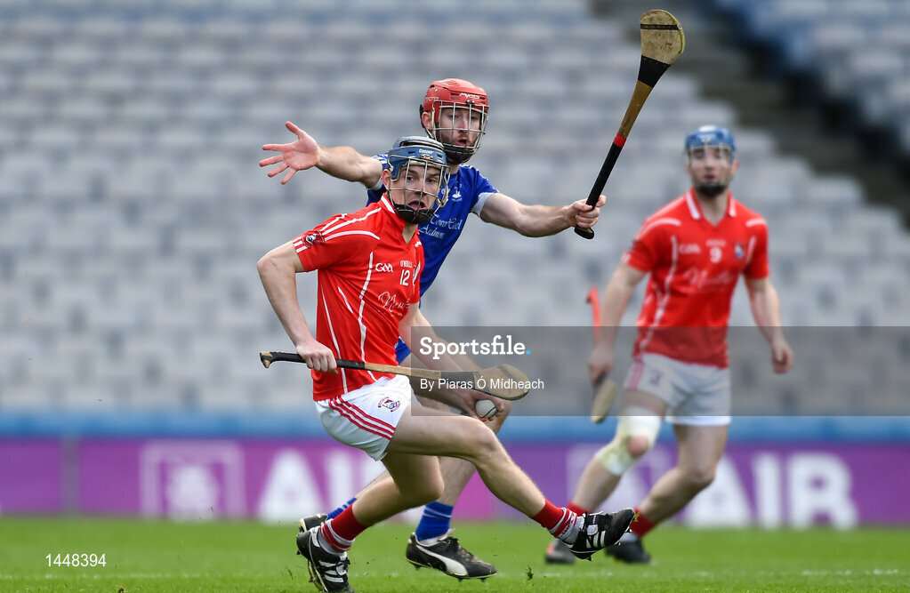 4 February 2018; Daire Barden of Fethard St Mogues in action against Gavin Williams of Ardmore during the AIB GAA Hurling All-Ireland Junior Club Championship Final match between Ardmore and Fethard St Mogues at Croke Park in Dublin. Photo by Piaras Ó Mídheach/Sportsfile