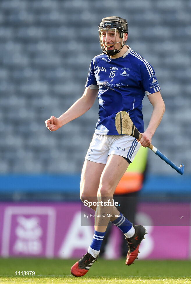 4 February 2018; John Gartland of Ardmore celebrates scoring a goal during the AIB GAA Hurling All-Ireland Junior Club Championship Final match between Ardmore and Fethard St Mogues at Croke Park in Dublin. Photo by Piaras Ó Mídheach/Sportsfile