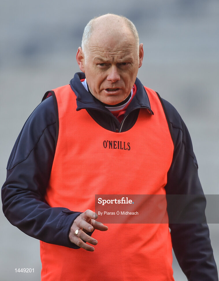 4 February 2018; Fethard St Mogues manager Lorcan Barden during the AIB GAA Hurling All-Ireland Junior Club Championship Final match between Ardmore and Fethard St Mogues at Croke Park in Dublin. Photo by Piaras Ó Mídheach/Sportsfile