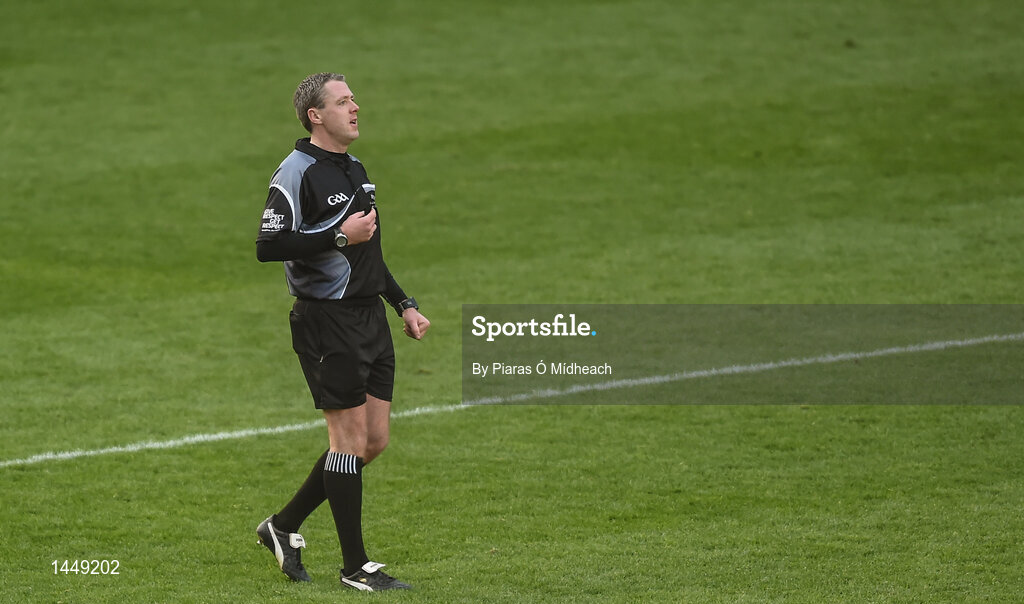 4 February 2018; Referee Shane Hynes during the AIB GAA Hurling All-Ireland Junior Club Championship Final match between Ardmore and Fethard St Mogues at Croke Park in Dublin. Photo by Piaras Ó Mídheach/Sportsfile