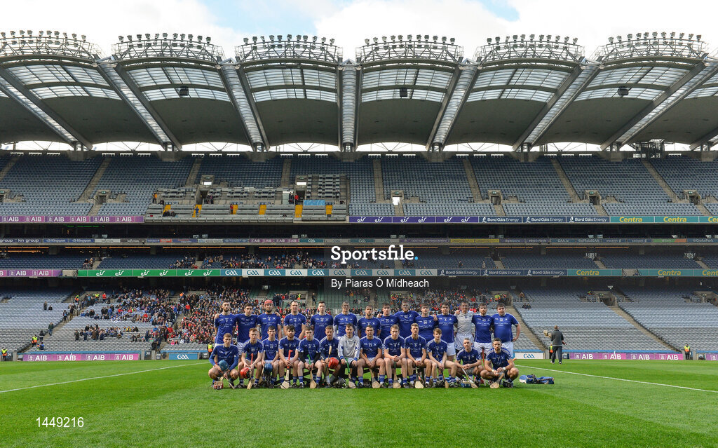 4 February 2018; The Ardmore squad before the AIB GAA Hurling All-Ireland Junior Club Championship Final match between Ardmore and Fethard St Mogues at Croke Park in Dublin. Photo by Piaras Ó Mídheach/Sportsfile