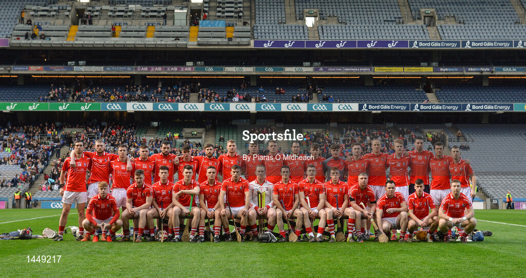 4 February 2018; The Fethard St Mogues squad before the AIB GAA Hurling All-Ireland Junior Club Championship Final match between Ardmore and Fethard St Mogues at Croke Park in Dublin. Photo by Piaras Ó Mídheach/Sportsfile