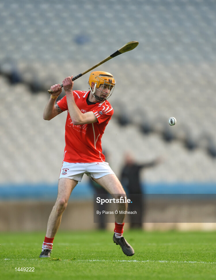 4 February 2018; Mark Wallace of Fethard St Mogues during the AIB GAA Hurling All-Ireland Junior Club Championship Final match between Ardmore and Fethard St Mogues at Croke Park in Dublin. Photo by Piaras Ó Mídheach/Sportsfile