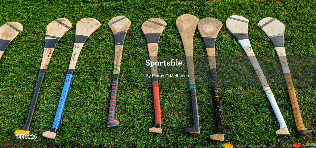 4 February 2018; A general view of hurleys before the AIB GAA Hurling All-Ireland Junior Club Championship Final match between Ardmore and Fethard St Mogues at Croke Park in Dublin. Photo by Piaras Ó Mídheach/Sportsfile