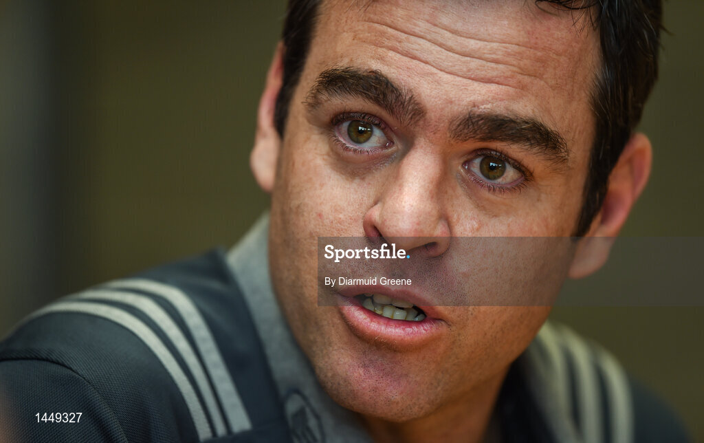 5 February 2018; Head coach Johann van Graan during a Munster Rugby press conference at the University of Limerick in Limerick. Photo by Diarmuid Greene/Sportsfile
