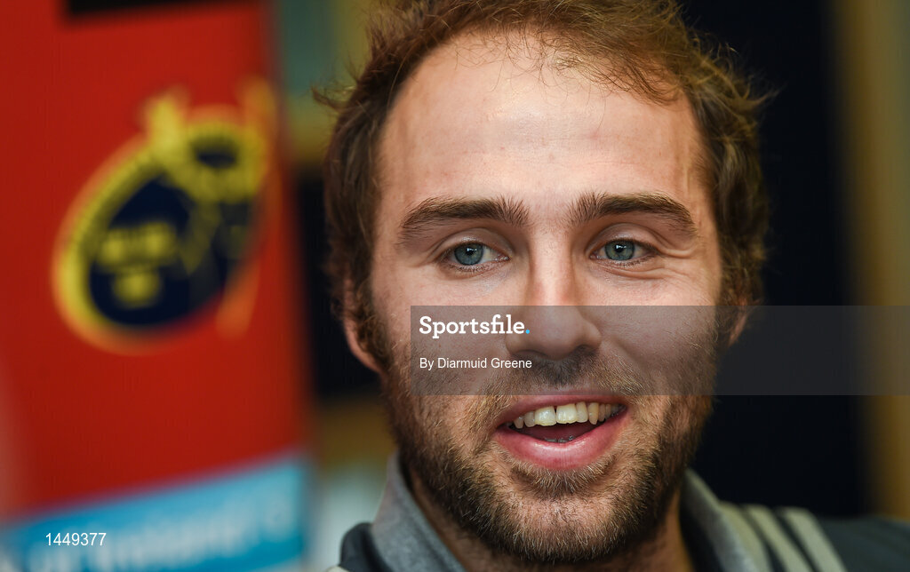 5 February 2018; Duncan Williams during a Munster Rugby press conference at the University of Limerick in Limerick. Photo by Diarmuid Greene/Sportsfile