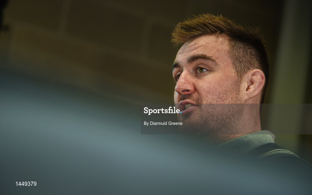 5 February 2018; Niall Scannell during a Munster Rugby press conference at the University of Limerick in Limerick. Photo by Diarmuid Greene/Sportsfile