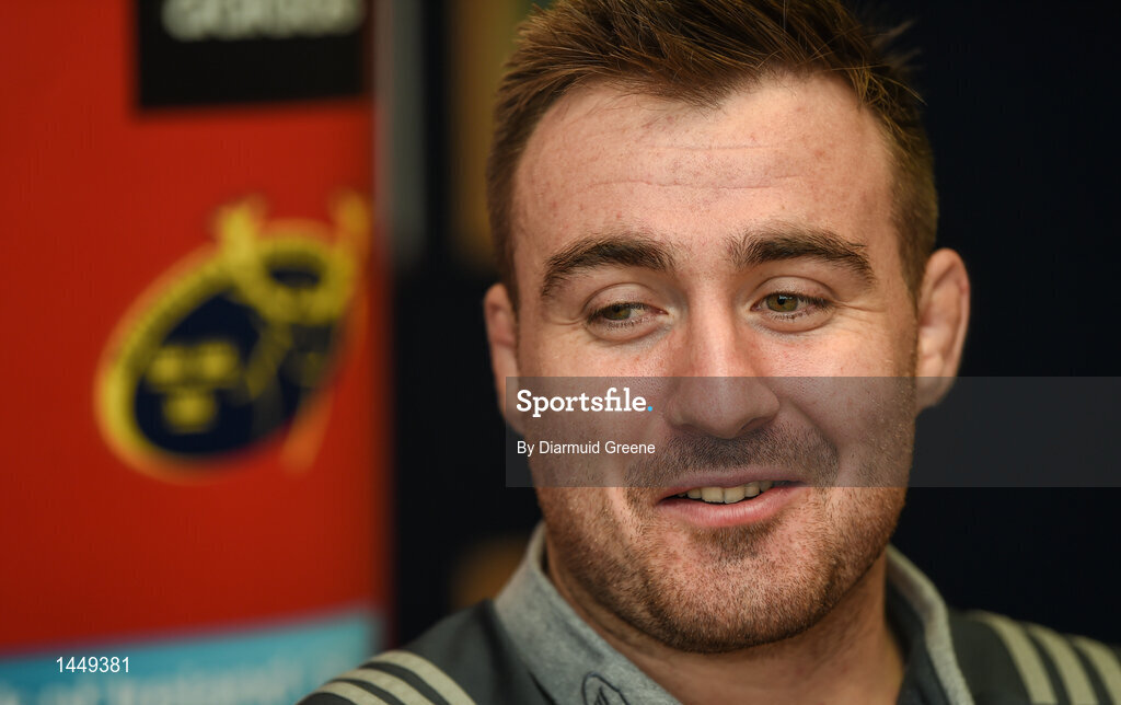 5 February 2018; Niall Scannell during a Munster Rugby press conference at the University of Limerick in Limerick. Photo by Diarmuid Greene/Sportsfile
