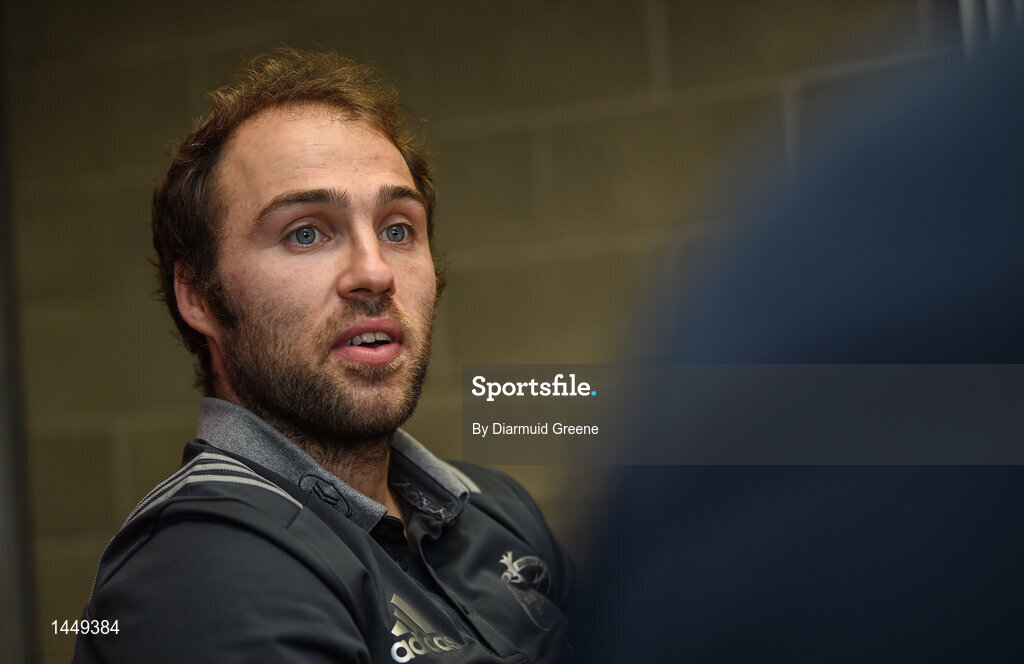 5 February 2018; Duncan Williams during a Munster Rugby press conference at the University of Limerick in Limerick. Photo by Diarmuid Greene/Sportsfile