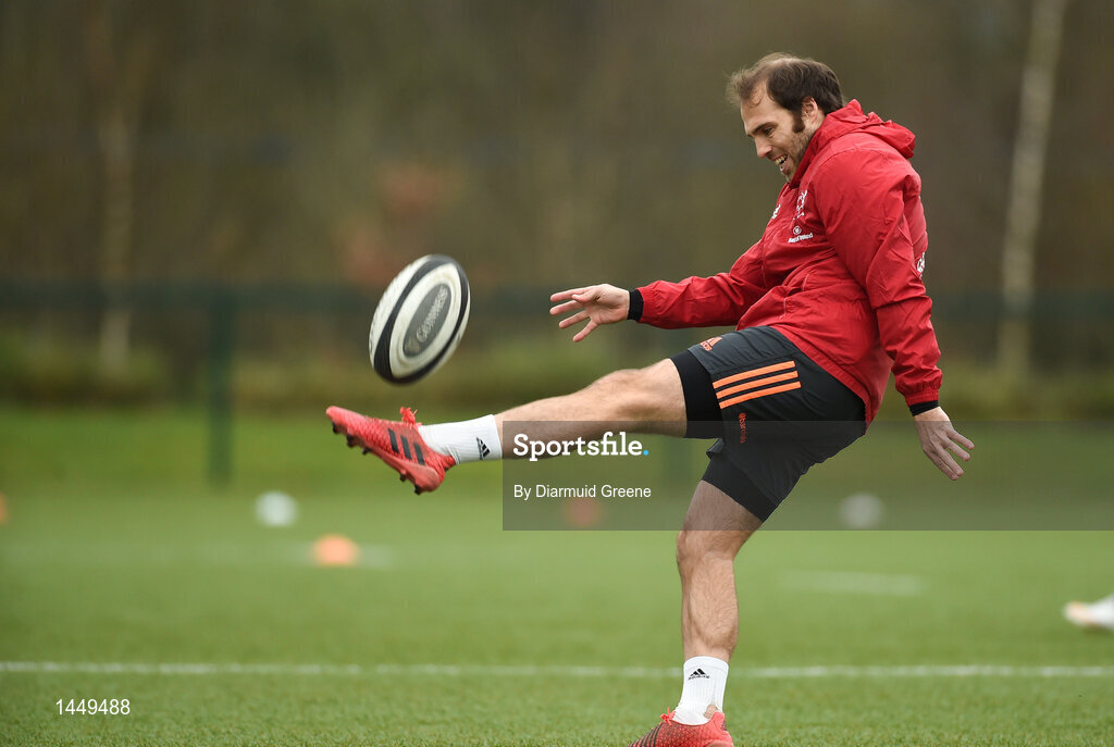 5 February 2018; Duncan Williams during Munster Rugby squad training at the University of Limerick in Limerick. Photo by Diarmuid Greene/Sportsfile