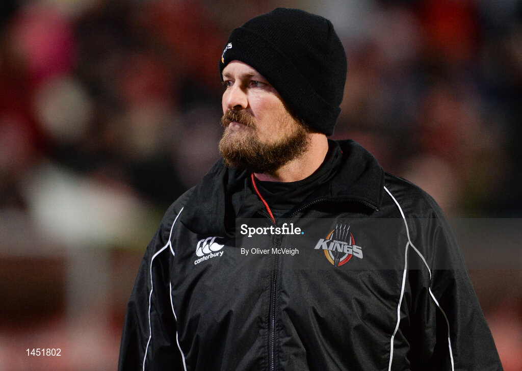 9 February 2018; Southern Kings interim coach Barend Pieterse prior to the Guinness PRO14 Round 14 match between Ulster and Southern Kings at Kingspan Stadium in Belfast. Photo by Oliver McVeigh/Sportsfile