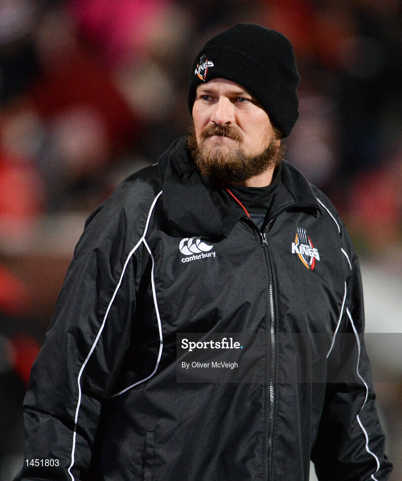 9 February 2018; Southern Kings interim coach Barend Pieterse prior to the Guinness PRO14 Round 14 match between Ulster and Southern Kings at Kingspan Stadium, in Belfast. Photo by Oliver McVeigh/Sportsfile
