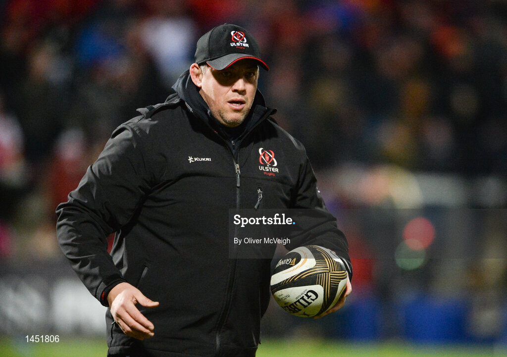 9 February 2018; Ulster head coach Jono Gibbes prior to the Guinness PRO14 Round 14 match between Ulster and Southern Kings at Kingspan Stadium in Belfast.  Photo by Oliver McVeigh/Sportsfile