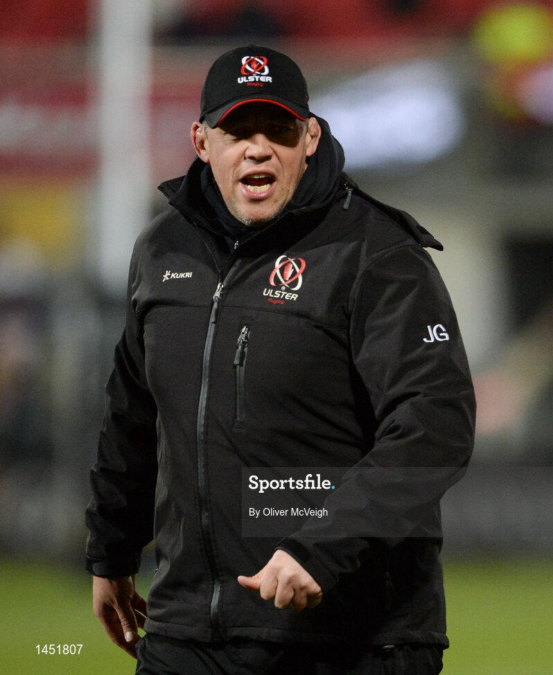 9 February 2018; Ulster head coach Jono Gibbes prior to the Guinness PRO14 Round 14 match between Ulster and Southern Kings at Kingspan Stadium in Belfast.  Photo by Oliver McVeigh/Sportsfile