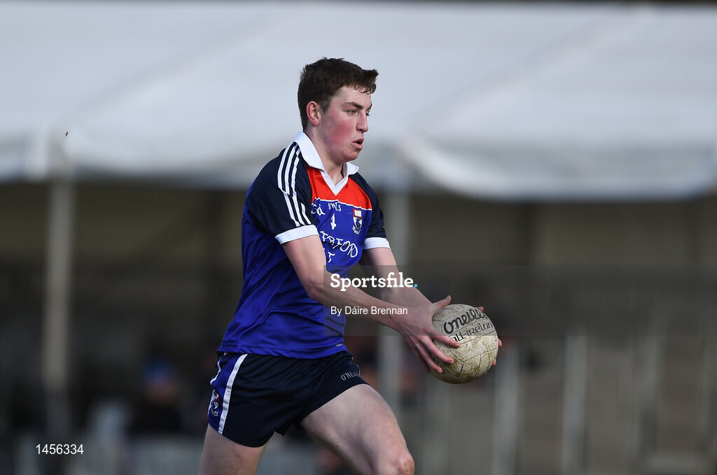 17 February 2018; Rob Childs of Waterford Institute of Technology during the Electric Ireland HE GAA Trench Cup Final match between Waterford Institute of Technology and Mary Immaculate College Limerick at Santry Avenue in Dublin. Photo by Daire Brennan/Sportsfile