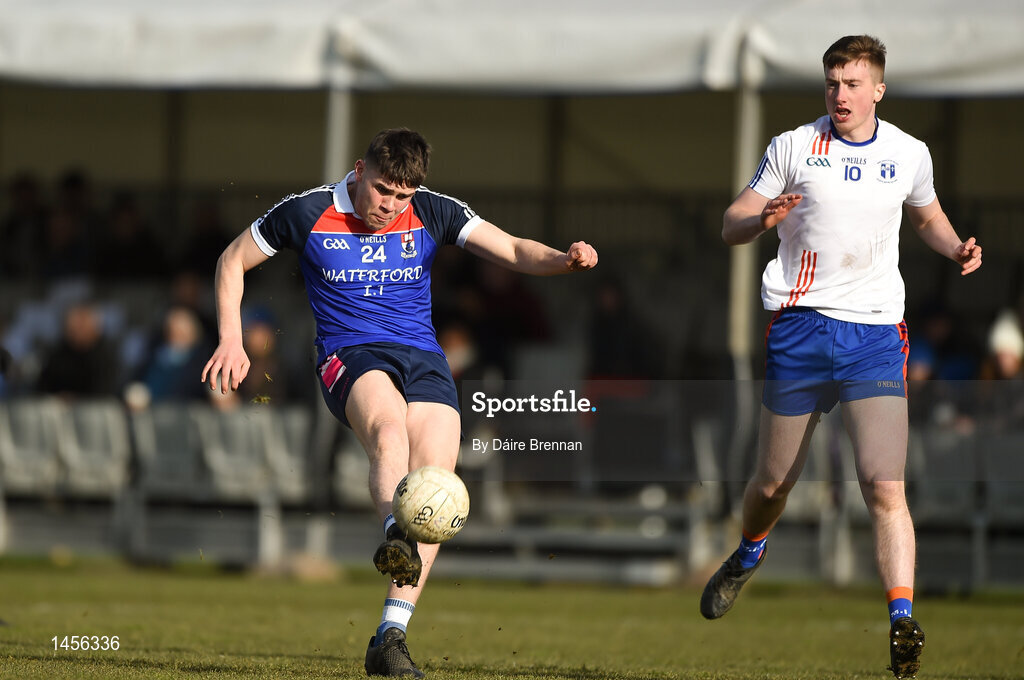 17 February 2018; Tadhg O'Sullivan of Waterford Institute of Technology during the Electric Ireland HE GAA Trench Cup Final match between Waterford Institute of Technology and Mary Immaculate College Limerick at Santry Avenue in Dublin. Photo by Daire Brennan/Sportsfile