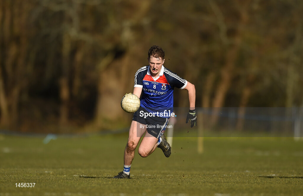 17 February 2018; Mark Rossiter of Waterford Institute of Technology during the Electric Ireland HE GAA Trench Cup Final match between Waterford Institute of Technology and Mary Immaculate College Limerick at Santry Avenue in Dublin. Photo by Daire Brennan/Sportsfile