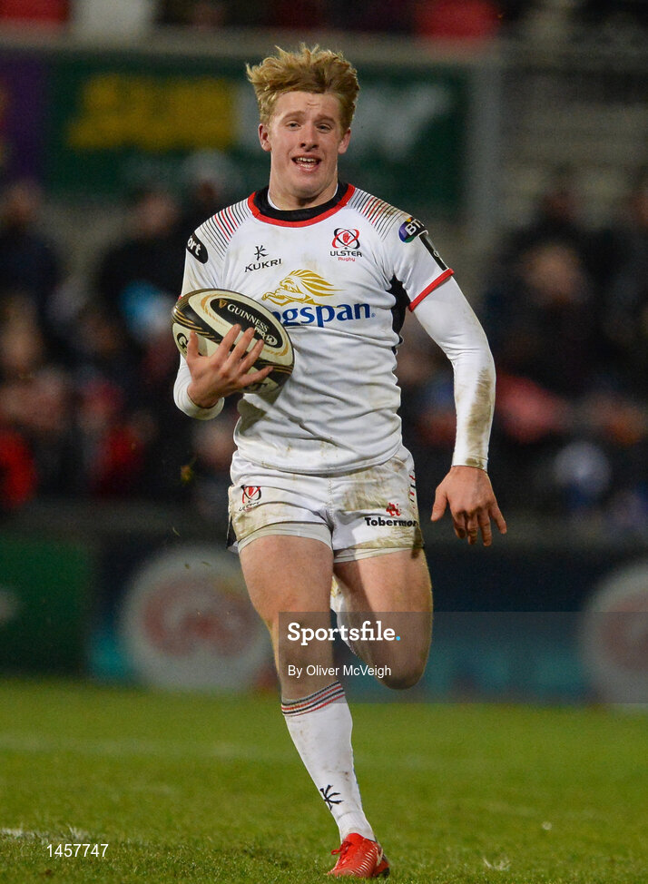 9 February 2018; Robert Lyttle of Ulster in action during the Guinness PRO14 Round 14 match between Ulster and Southern Kings at Kingspan Stadium, in Belfast. Photo by Oliver McVeigh/Sportsfile