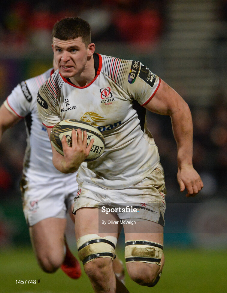 9 February 2018; Nick Timoney of Ulster in action during the Guinness PRO14 Round 14 match between Ulster and Southern Kings at Kingspan Stadium, in Belfast.  Photo by Oliver McVeigh/Sportsfile