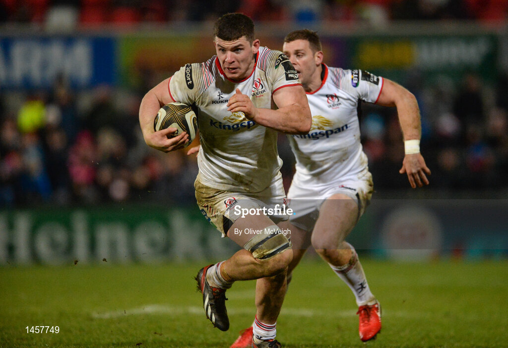 9 February 2018; Nick Timoney of Ulster in action during the Guinness PRO14 Round 14 match between Ulster and Southern Kings at Kingspan Stadium, in Belfast.  Photo by Oliver McVeigh/Sportsfile